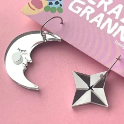Crazy Granny Star & Moon korvakorut