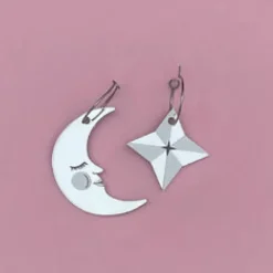 Crazy Granny Star & Moon korvakorut