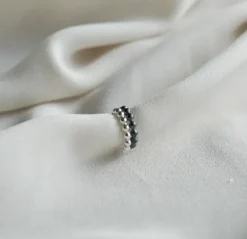 LiLa Bubbel cuff korvakoru, Hopea patinoitu