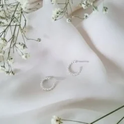LiLa Bubbel hoop korvakorut, Hopea