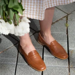 Palmroth Olivia loafer, Ruskea