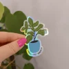 Pikku paperi Proud Plant Parent tarra
